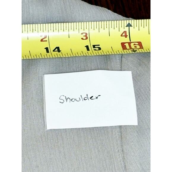 Ports 1961 Gray Silk Midi Dress Sequin Detail Size 6 - Picture 7 of 10